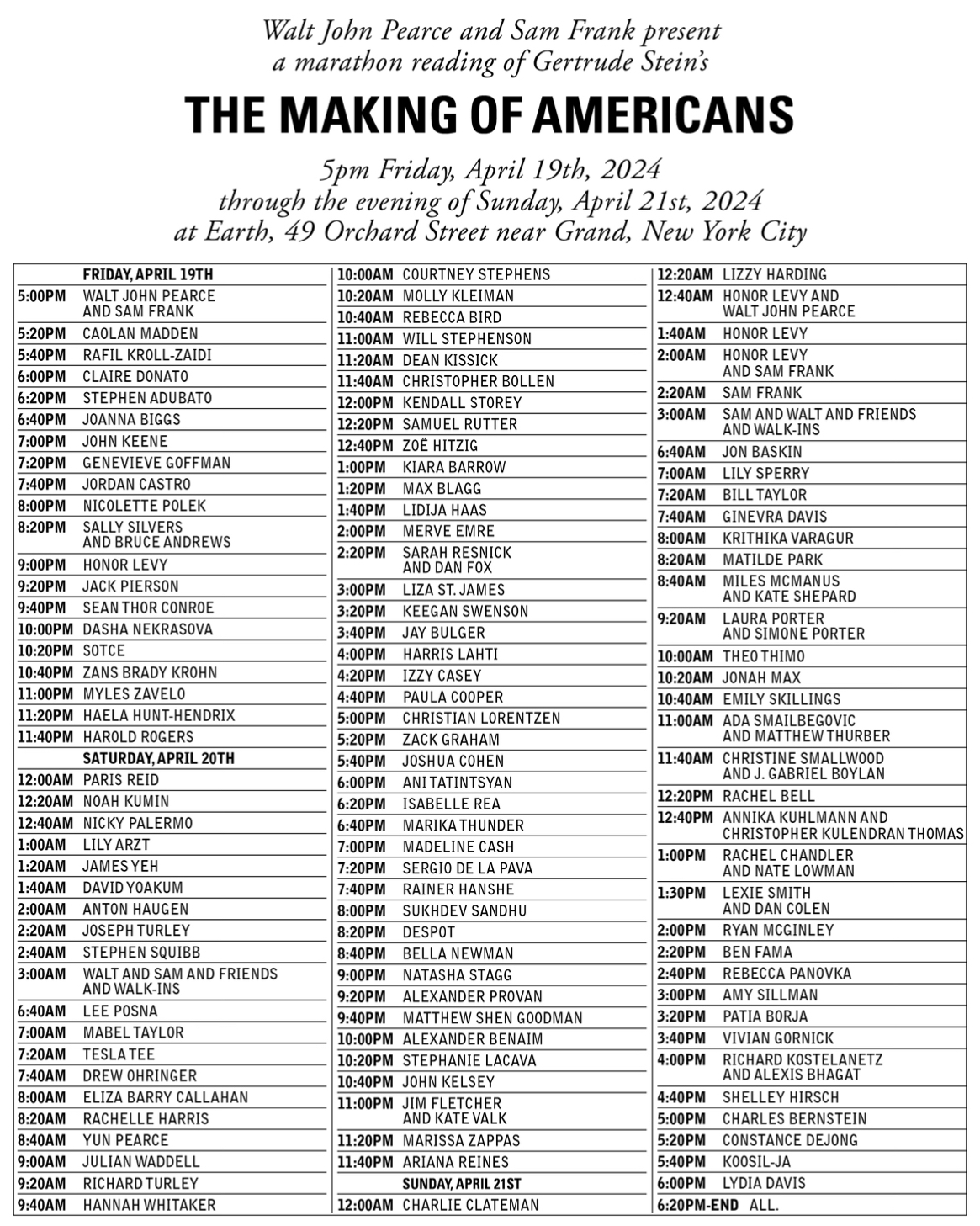 Photo from The Making of Americans Marathon, image 2